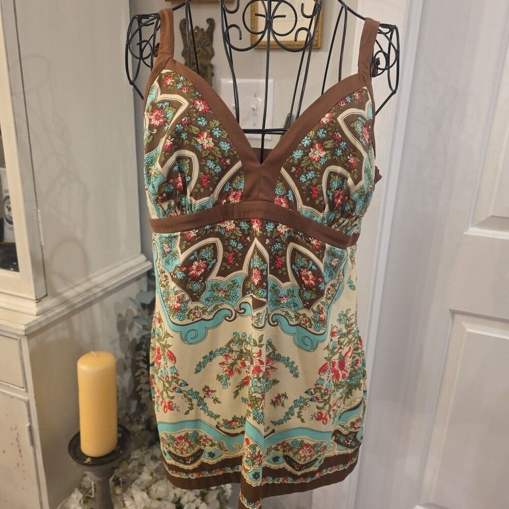 NICOLE MILLER Vtg Y2K Babydoll Boho Top Cottagecore Romantic Feminine‎ Sz 12